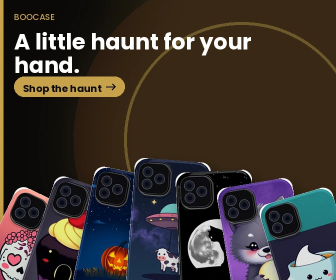 BooCase: Halloween phone cases for iPhone and Galaxy.