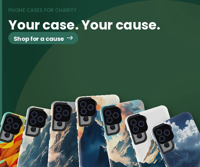 PhoneCasesForCharity: Cases that fund verified charities, with transparent impact.